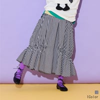 【洗える】シャーリングデザインマーメイドスカート[61235116]vivid