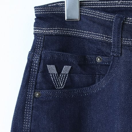 V刺繍アクセントデニムパンツ[22037160]vivid