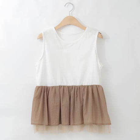 【セットアイテム】ペプラムタンクトップ×ナイロンブルゾン

[30114412]natural mist