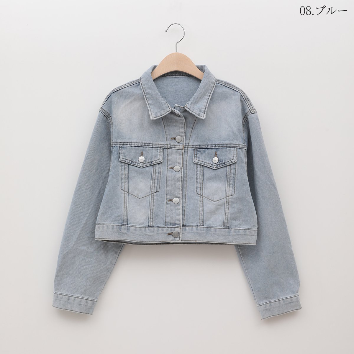ショート丈デニムジャケット[22034228]vivid | natural mist Class