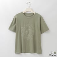 ワントーンフラワー刺繍カットソー

[14951310]&Noel