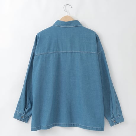 ステッチアクセントデニムシャツ

[30113583]natural mist