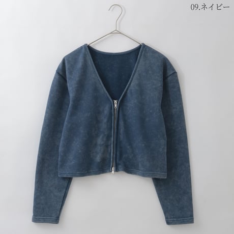 ジップアップスウェットカーディガン[80641029]オンライン限定