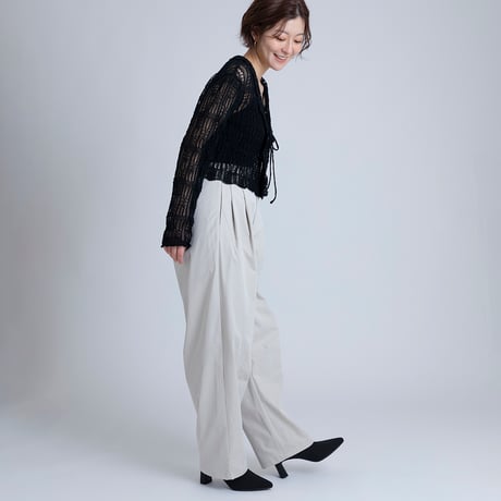 透かし編みニットカーディガン[15842101]オンライン限定