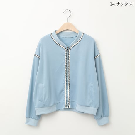 コードアクセントジップアッププルオーバー[22034232]vivid