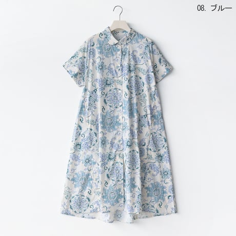 ボタニカルプリントワンピース[41416428] natural mist
