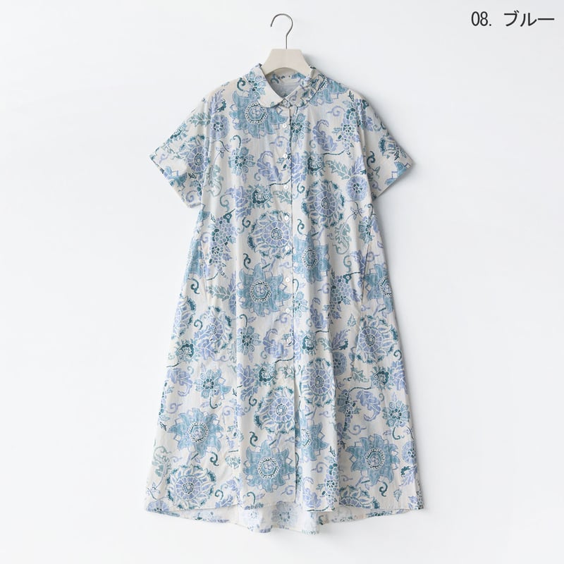 ボタニカルプリントワンピース[41416428] natural mist | natural