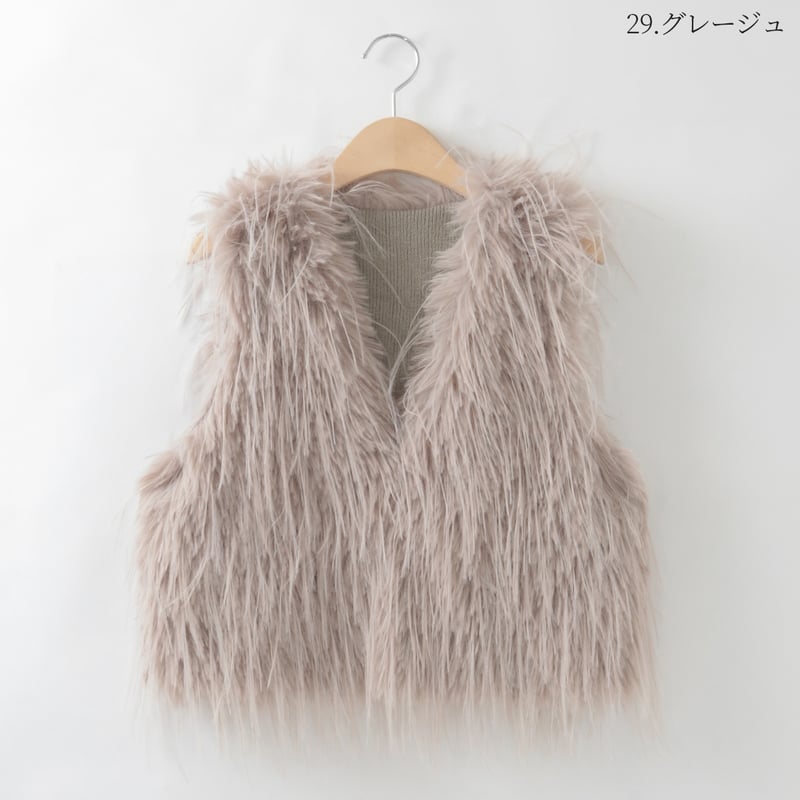 njynjy 　　ファーベスト NERGY(ナージー) / フェイクファーベスト (ジャケット/アウター