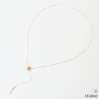 ローズモチーフY字ネックレス[91918146]natural mist