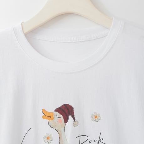 Love DuckアートプリントTシャツ

[22011534]natural mist