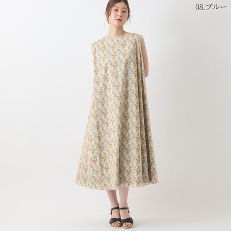 【リバーシブル】カラフルフラワープリントワンピース[41416233]natural mist