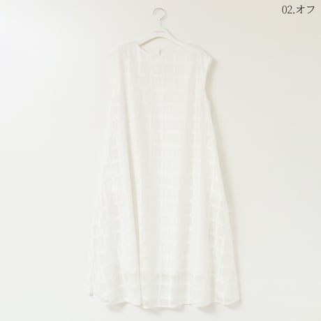 メッシュチェックAラインワンピース[62726161]capricious