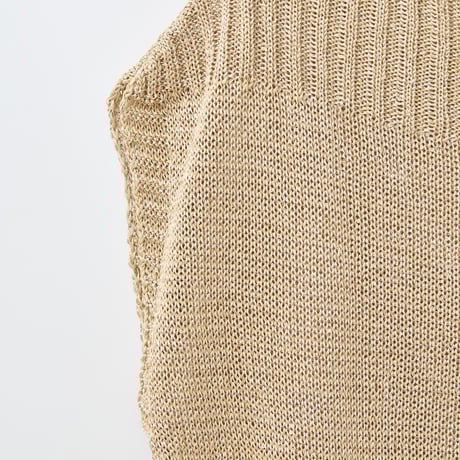 【日本製】スパンコールニットベスト[12912377]natural mist