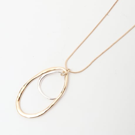 サークルモチーフチェーンネックレス[91918149]natural mist