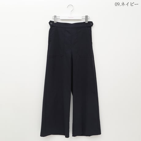 サイドボタンストレッチワイドパンツ[15727109]capricious