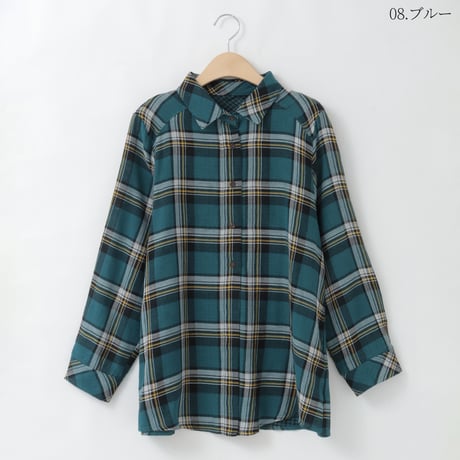 チェック柄コットンデザインシャツ

[41413581]natural mist