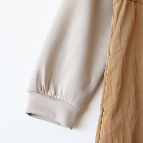 異素材ドッキングビスチェ切替ワンピース[61716367]natural mist