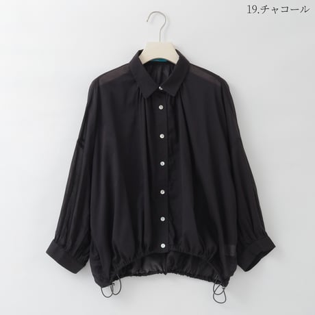ドロストギャザーシアーシャツ

[31819004]natural mist
