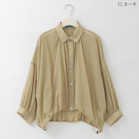 ドロストギャザーシアーシャツ

[31819004]natural mist