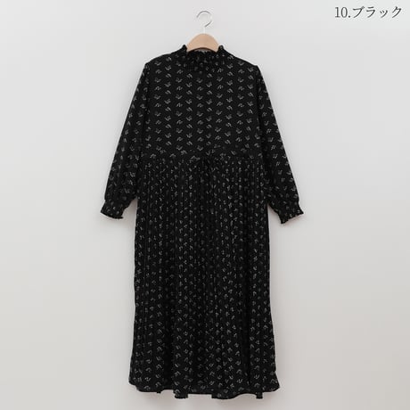 リボンモチーフプリーツワンピース[20116195]natural mist