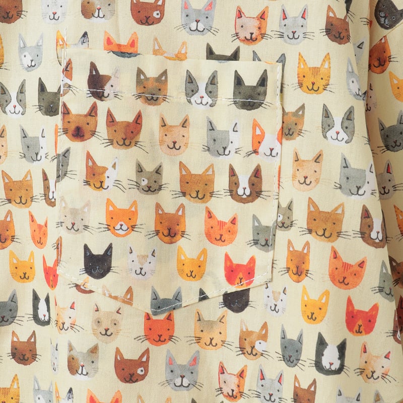 アソート総柄フェイスプリントシャツ [22033233]vivid | natural mi