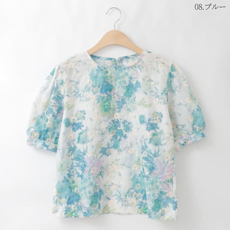 フラワープリント刺繍デザインブラウス

[30113696]natural mist