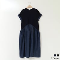 カーブ切り替えリラックスワンピース[61716210]natural mist