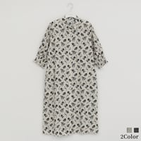 袖口シャーリングフラワー柄ワンピース

[32626191]capricious