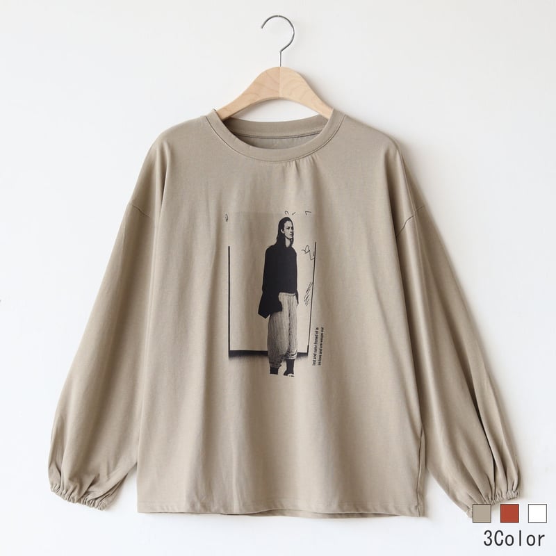 長袖プリントカットソー CHROME HEARTS クロムハーツ CH LS 1 ネックロゴプリント長袖