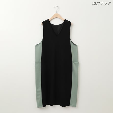 サイド切り替えワンピース[22036103]vivid