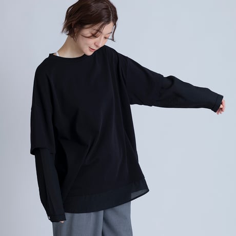 レイヤード風オーバーサイズT[15841024]オンライン限定
