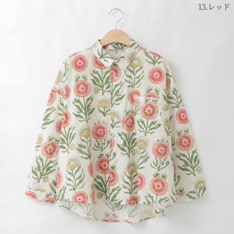 フラワープリントコットンブラウス

[41413761]natural mist