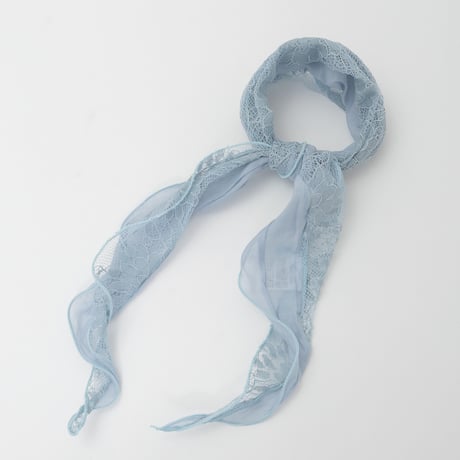 レース×シアーコンビストール  [61318214]natural mist