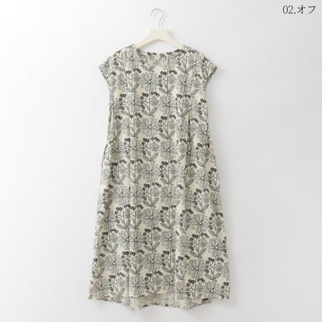 コットンリネンフラワープリントワンピース

[41716391]natural mist