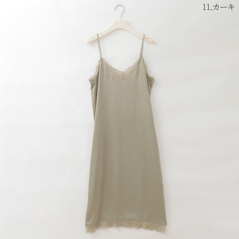 サテンレースワンピース [15856344]&Noel | natural mist Class