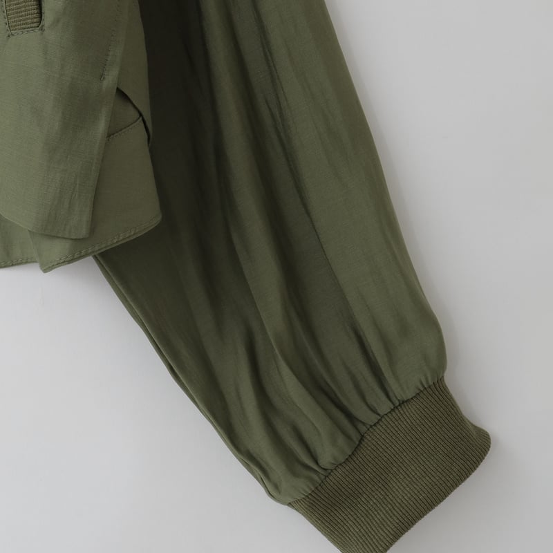 【みこちゃん】未使用【uncrave 】撥水プルーフグログラン ブルゾン イレギュラーヘムジップブルゾン[30144064]オンライン限定