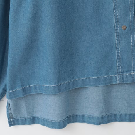 ステッチアクセントデニムシャツ

[30113583]natural mist
