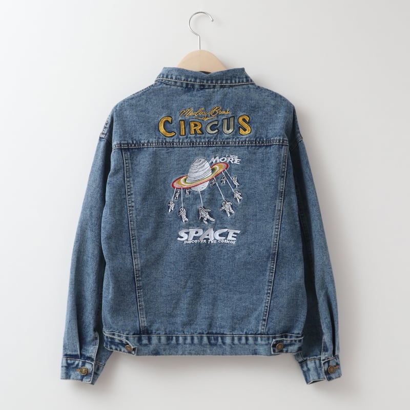 デニムジャケット Gジャン刺繍