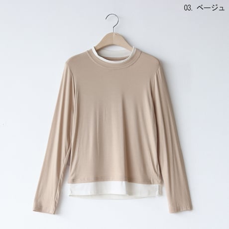 レイヤードカットソー[22031196]vivid
