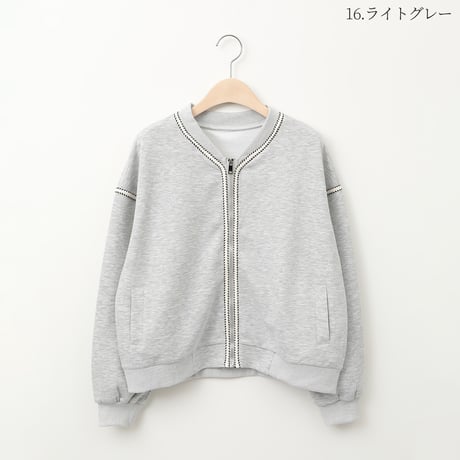 コードアクセントジップアッププルオーバー[22034232]vivid