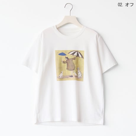 ビーズアートデザインカットソー[41411591]naturalmist