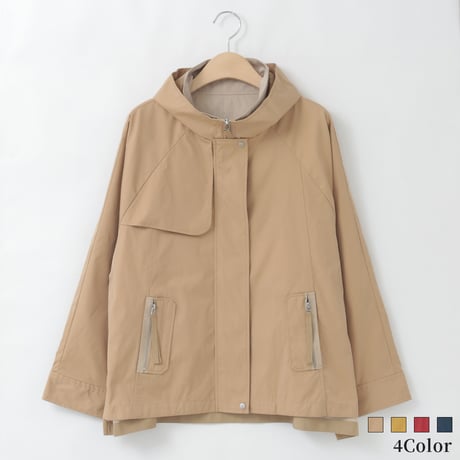 【洗える】配色ポイントスクエアヘムデザインブルゾン

[41714310]natural mist