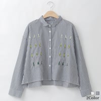 ツリー刺繍コットンデザインブラウス

[30113671]natural mist