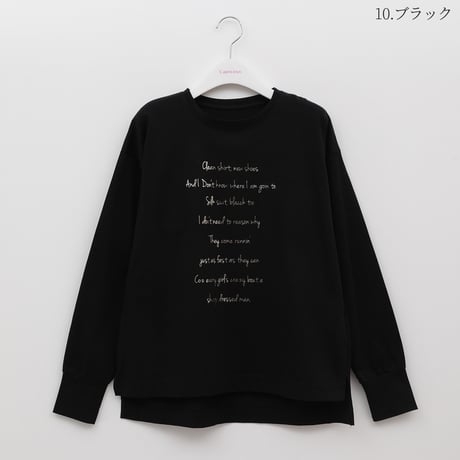 箔ロゴプリントカットソー[62721154]capricious
