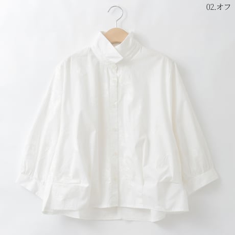 フラワー刺繍ボリュームシルエットブラウス

[30113672]natural mist