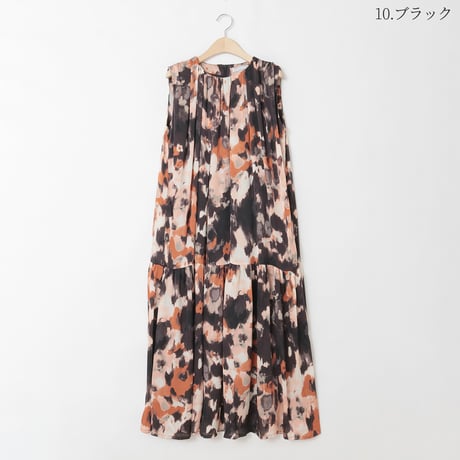 ティアードノースリーブワンピース

[61216292]natural mist
