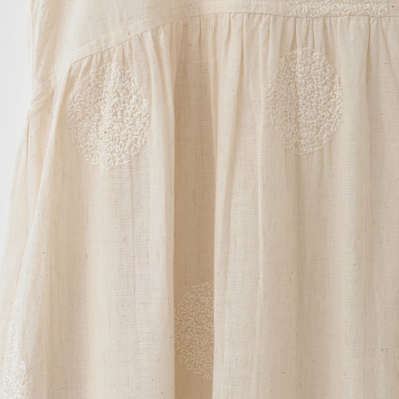 サークル刺繍デザインワンピース [61716375]natural mist | natur