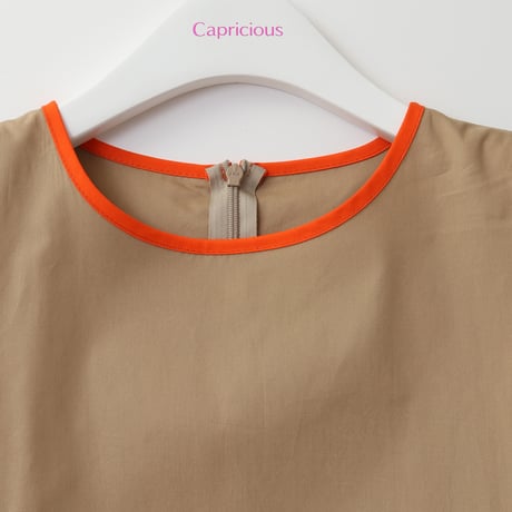 配色アクセントAラインワンピース[62726099]capricious