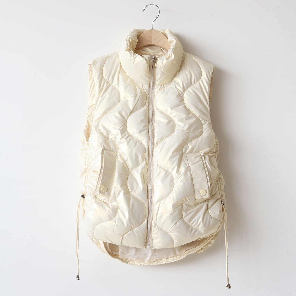 アーツアンドサイエンス キルティングベスト サイドドロストデザインキルティングベスト[22034318]vivid | natural m