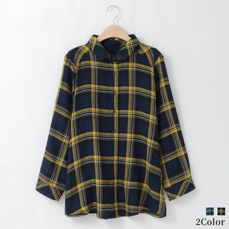 チェック柄コットンデザインシャツ

[41413581]natural mist